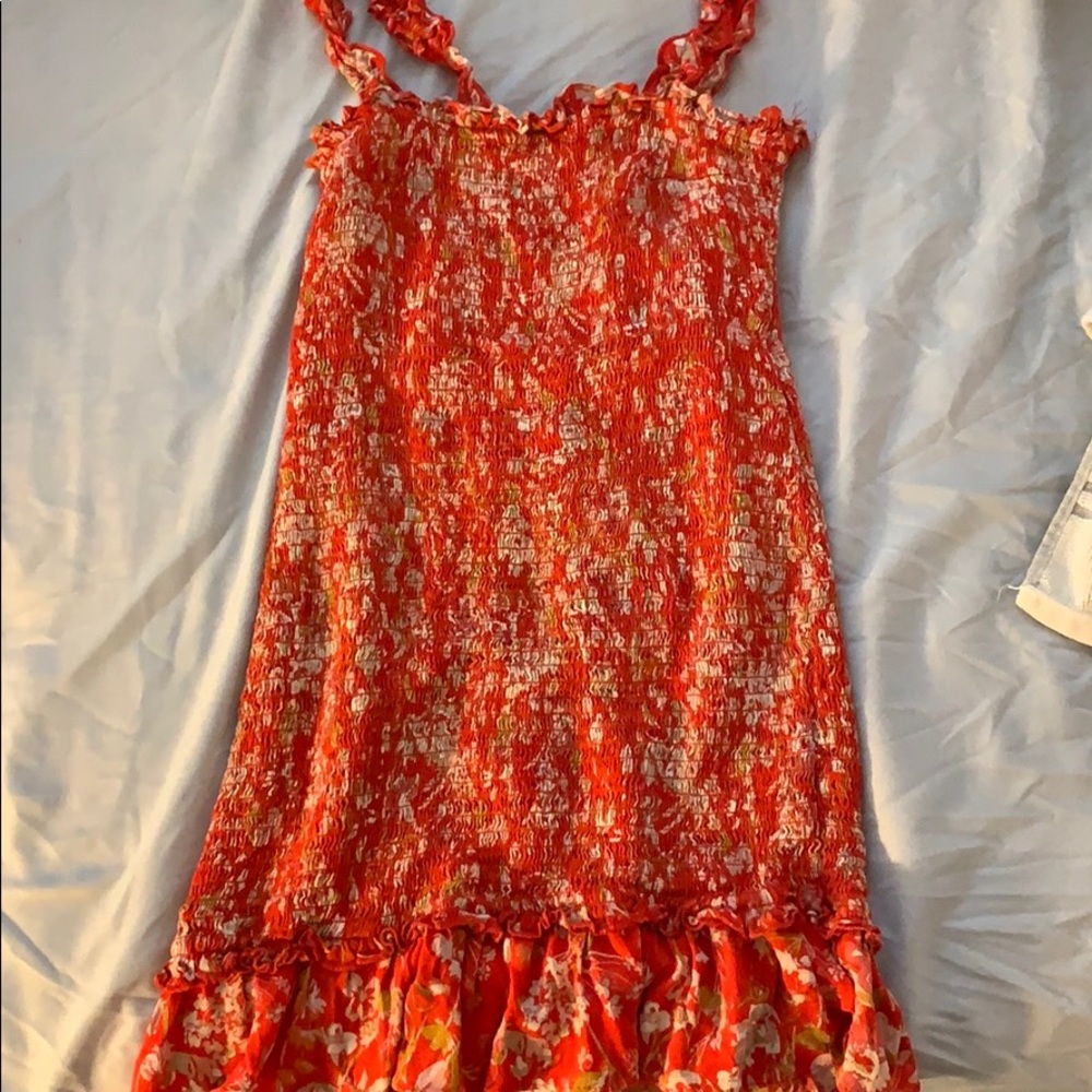 Red Scrunch Dress - Picture 2 of 4